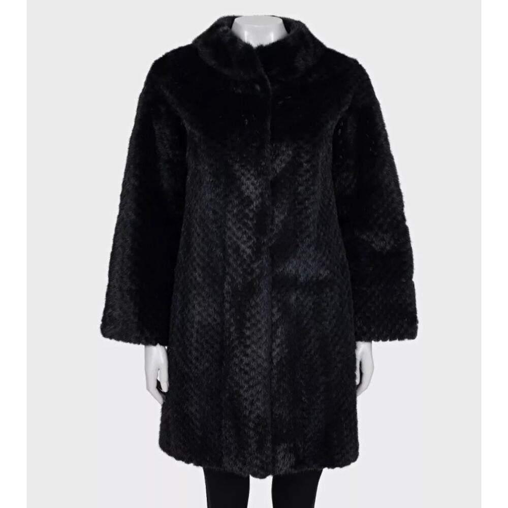 Fendi Blue Mink Fur Coat, Size M